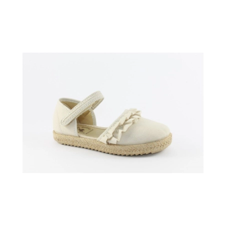 Sandalias con Suela y Volantes de Vulladi Beige