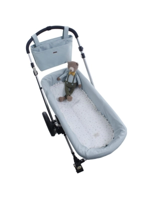 Bajera de Capazo con Volante y Muselina Ofelia de Uzturre