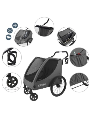 Carrito Gemelar de Transporte de Montessori 509Crew