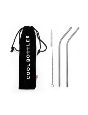 Set 2 Pajitas Reutilizables de Cool Bottles