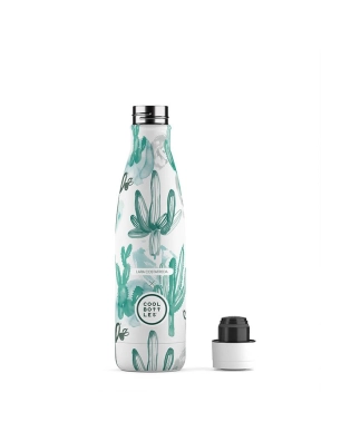 Botella Térmica Xclusive de Cool Bottles Lara Costafreda Watercolor Cactus