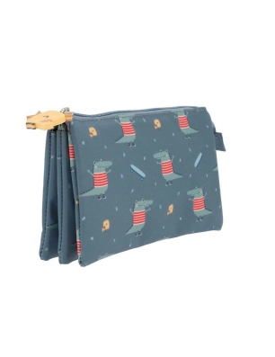 Estuche con 3 Compartimentos Croc de Tutete