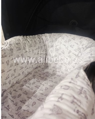 Funda Interior Capazo Buga Circus Giraffa Bianca e Blu