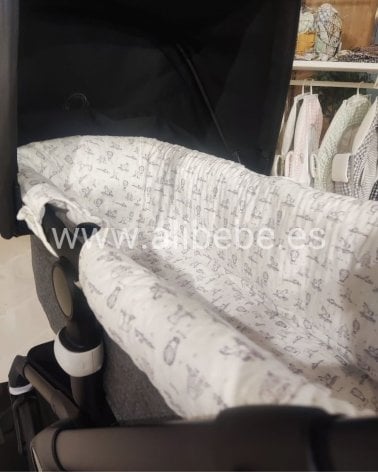 Funda Interior Capazo Buga Circus Giraffa Bianca e Blu