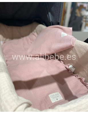 Colcha Interior para Capazo Con Muselina Bámbula de Uzturre