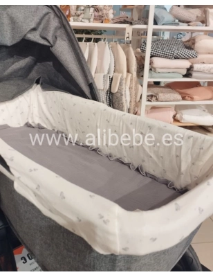 Colcha Interior para Capazo Con Muselina Bámbula de Uzturre