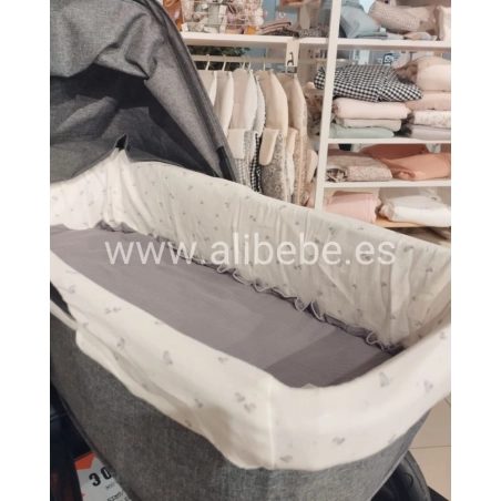 Colcha Interior para Capazo Con Muselina Bámbula de Uzturre