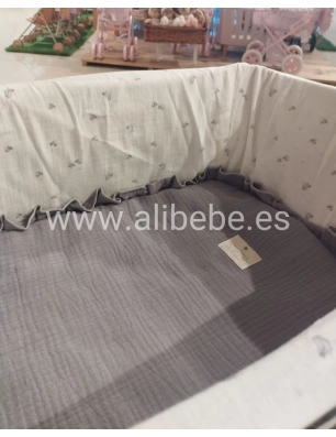 Colcha Interior para Capazo Con Muselina Bámbula de Uzturre
