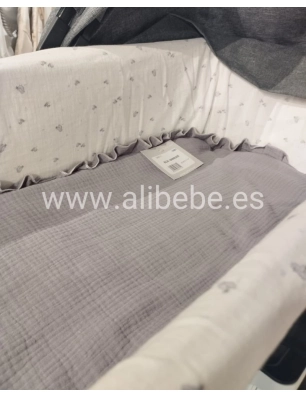 Colcha Interior para Capazo Con Muselina Bámbula de Uzturre