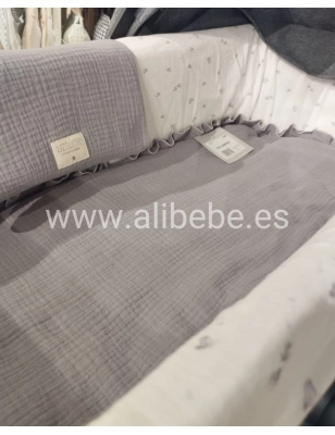 Colcha Interior para Capazo Con Muselina Bámbula de Uzturre