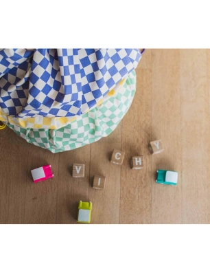 Alfombra y Saco de Juegos Reversible de Play & Go Vichy Green