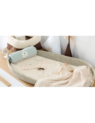 Cesto Cambiador de Mimbre con colchón de Bimbidreams