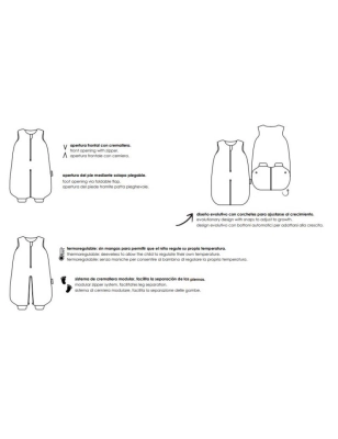 Saco de Dormir Evolutivo Invierno Giraffe de Bimbidreams