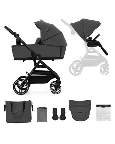 Cochecito 2 en 1 Yoxi de Kinderkraft Moonlight Grey