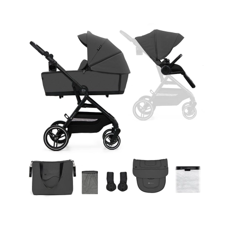 Cochecito 2 en 1 Yoxi de Kinderkraft Moonlight Grey