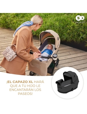 Cochecito 2 en 1 Yoxi de Kinderkraft Moonlight Grey