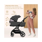 Cochecito 2 en 1 Yoxi de Kinderkraft Moonlight Grey