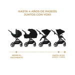 Cochecito 2 en 1 Yoxi de Kinderkraft Pure Black