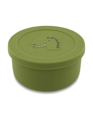 Bote Snack con Tapa Silicona Dino de Trixie