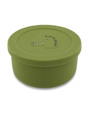 Bote Snack con Tapa Silicona Dino de Trixie