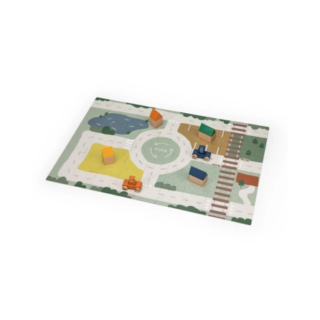 Puzzle Carretera con accesorios de Trixie