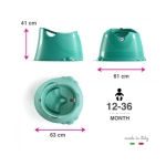 Bañera con Asiento Opla de Ok Baby Azul Turquesa