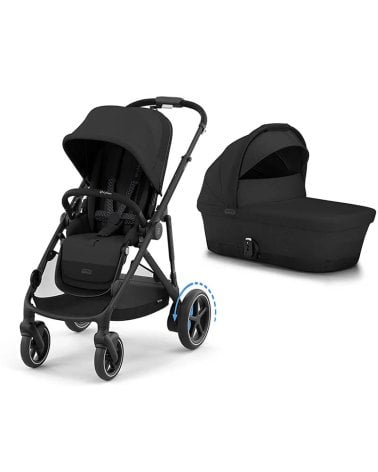 Cochecito 2 piezas Cybex e-Gazelle S Moon Black
