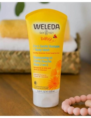 Champú y gel de caléndula 2 en 1 para bebés de Weleda