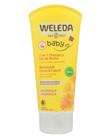 Champú y gel de caléndula 2 en 1 para bebés de Weleda