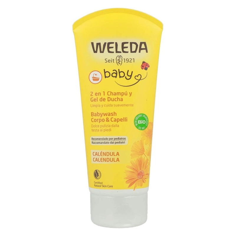 Champú y gel de caléndula 2 en 1 para bebés de Weleda