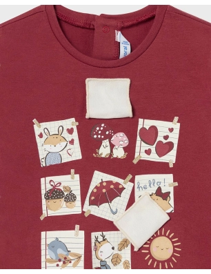 Camiseta M/L Aplique De Mayoral