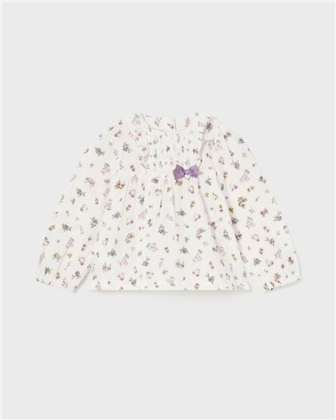 Blusa Gasa Estampada De Mayoral