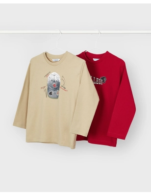 Set Camisetas M/L 'College' De Mayoral