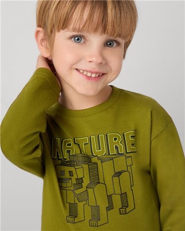 Camiseta M/L Hd Print De Mayoral