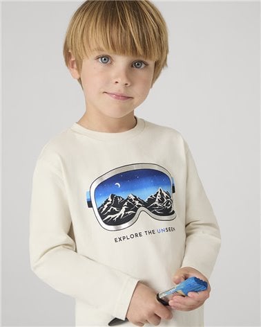 Camiseta M/L Silver Print De Mayoral