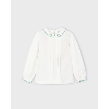 Blusa Punto Bordados De Mayoral