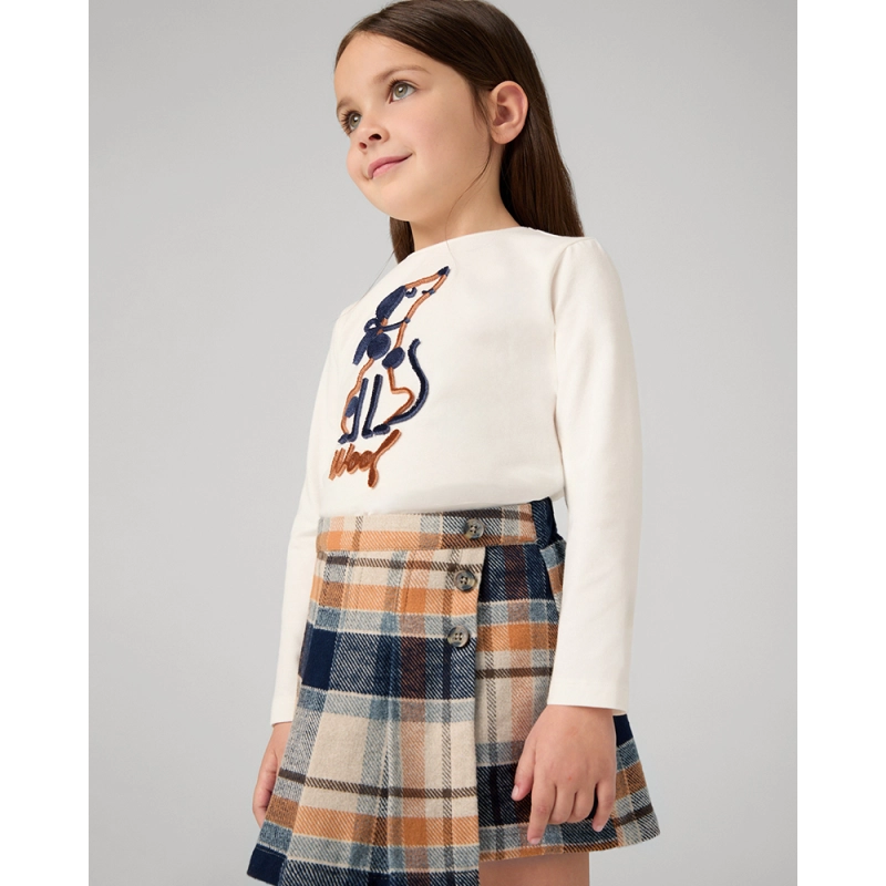 Falda Pantalon Cuadros De Mayoral