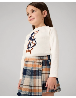 Falda Pantalon Cuadros De Mayoral