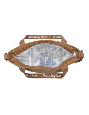 Bolsa Térmica Poppy Corazones de Walking Mum Canela