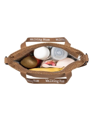 Bolsa Térmica Poppy Corazones de Walking Mum Canela