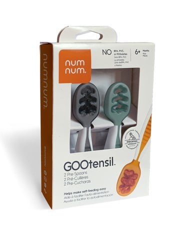 Precucharas de Aprendizaje Num Num Gris / Verde