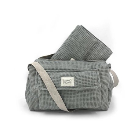 Bolso Maternal Camila de Babyshower Waffle Grey