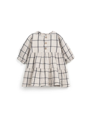 Vestido Tejido A Cuadros De Play Up