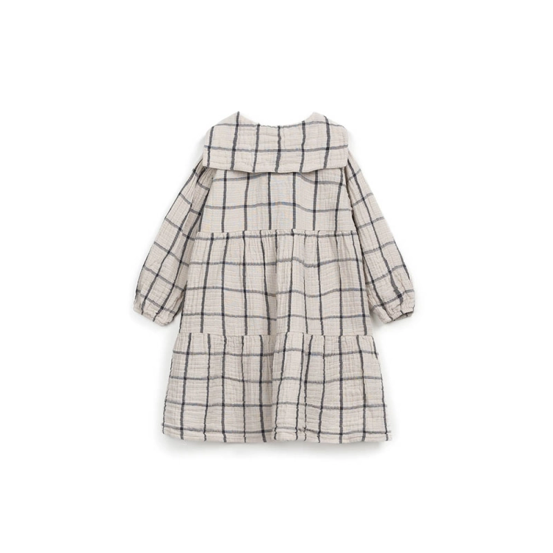 Vestido Tejido A Cuadros De Play Up
