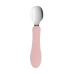 Set Bol de Silicona y Cuchara de Acero de Tutete Light Pink