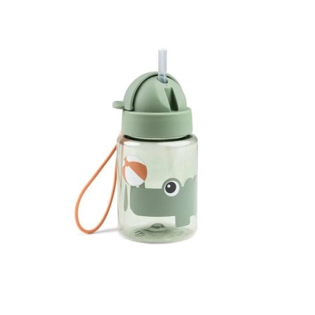 Botella con Pajita 280ml de Done by Deer Verde