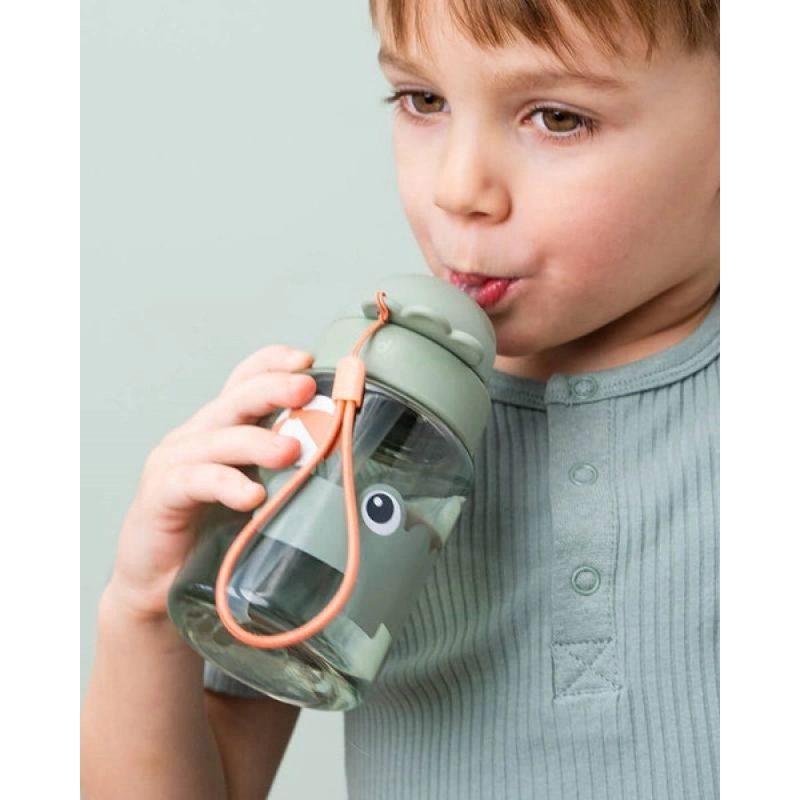 Botella con Pajita 280ml de Done by Deer Verde