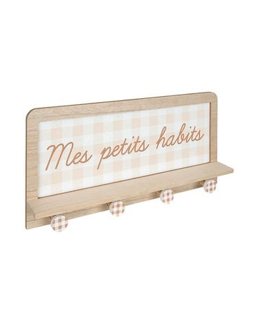 Perchero Infantil Motivo Vichy de Atmosphera