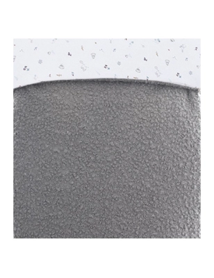Saco Capazo Cruzado Benjamín Bucle de Uzturre Rosa Gris