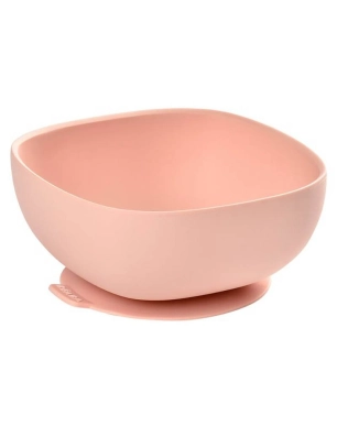 Bol de Silicona con Ventosa de Béaba Rosa